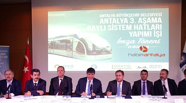 Raylı Sistem için imzalar atıldı