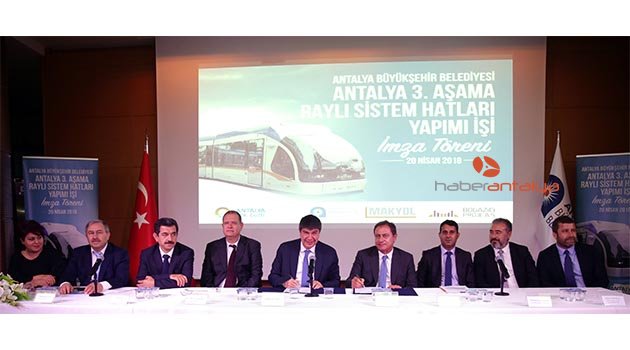 Raylı Sistem için imzalar atıldı