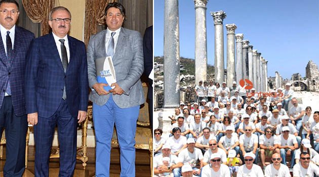 Rehberler Perge'de 10 sütunu ayağa kaldırıyor