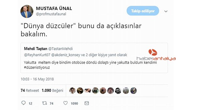 Rektör Ünal: "Dünya Düzcüler bunu da açıklasınlar"
