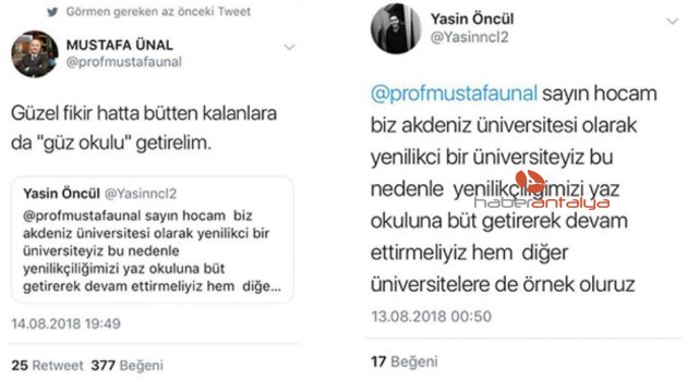 Rektör Ünal yine düşündürdü, yine güldürdü