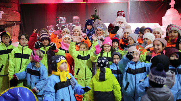 Rus ve Türk çocuklar noel eğlencesinde buluştu