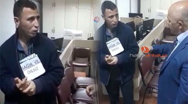Sağır ve dilsiz numarası yapan dilenci, zabıta karşısında bülbül kesildi