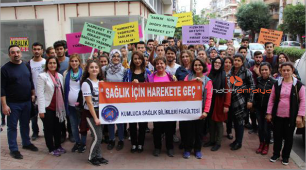 Sağlık için yürüdüler