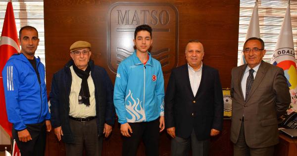 Şampiyon Sporcudan Matso'ya Ziyaret