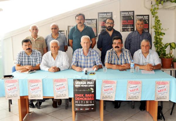 'SAVAŞA HAYIR' MİTİNGİNE ÇAĞRI