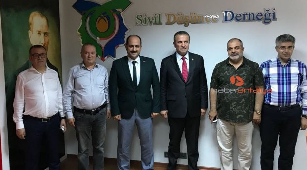 SDD'nin ilk misafiri MHP adayı Abdurrahman Başkan oldu