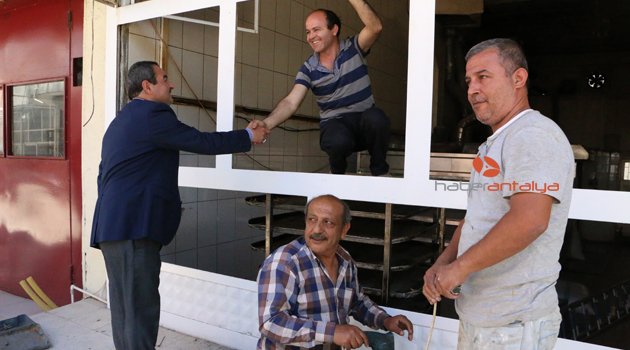 SEÇİM ÇALIŞMALARINA AKSU’DA DEVAM ETTİ