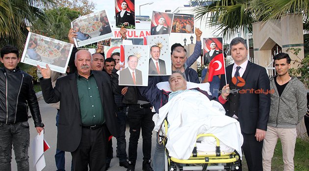 Sedyede basın açıklaması yaptı