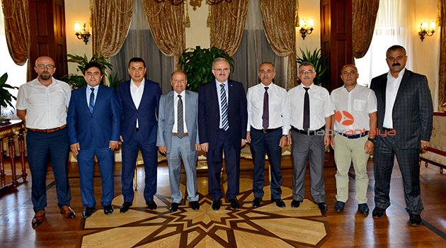 SENDİKACILARDAN VALİ KARALOĞLU’NA ZİYARET