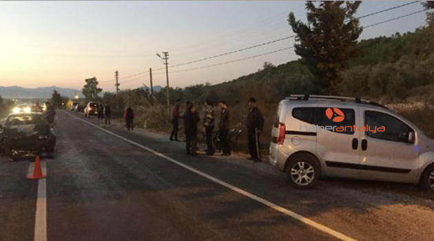 Serik'te kaza:1 yaralı
