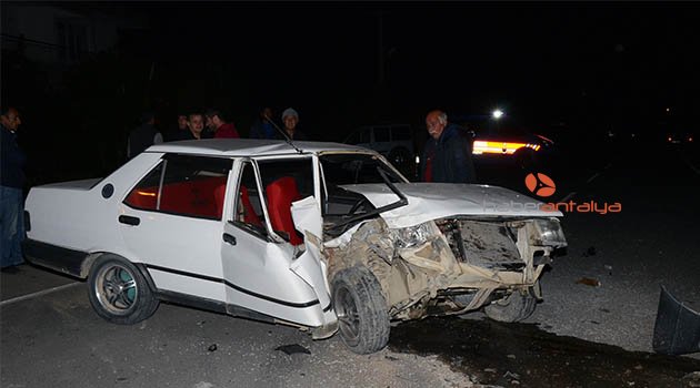 Serik'te kaza: 2 yaralı