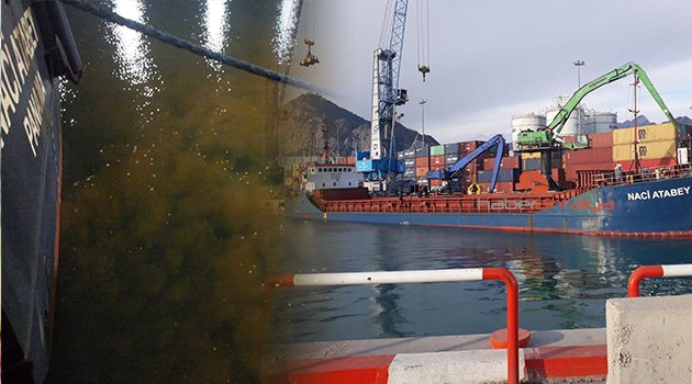 Sintinesini denize boşaltan yük gemisine 799 bin TL ceza