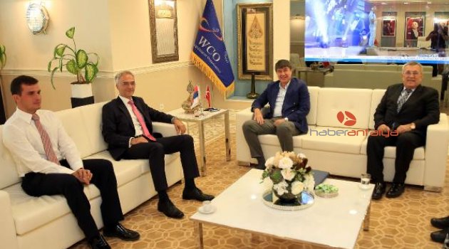 Sırbistan Büyükelçisi Türel'i ziyaret etti