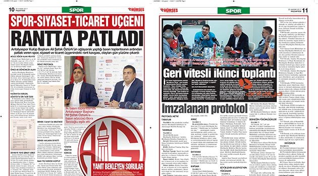 Spor - siyaset - ticaret üçgeni rantta patladı