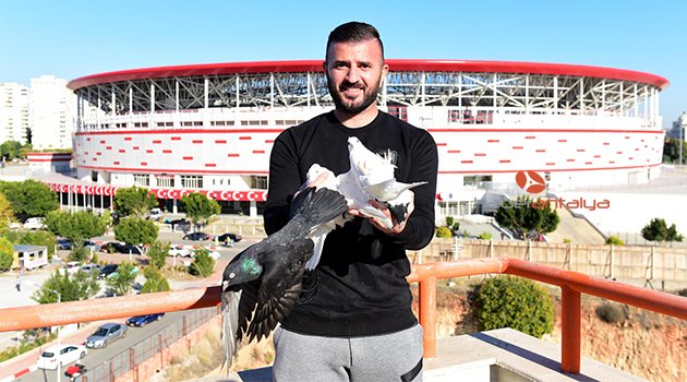 SÜPER LİG FUTBOLCUSUNUN GÜVERCİN TUTKUSU