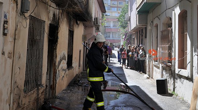 TARİHİ BİNADA KORKUTAN YANGIN