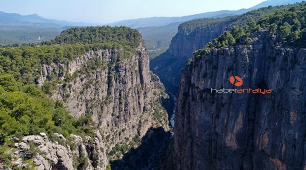 Tazı Kanyonu'na kuş bakışı