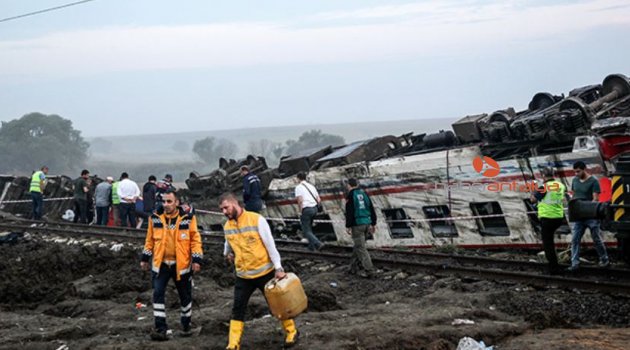Tekirdağ'da tren faciasında bilanço ağır: 24 ölü, 318 yaralı