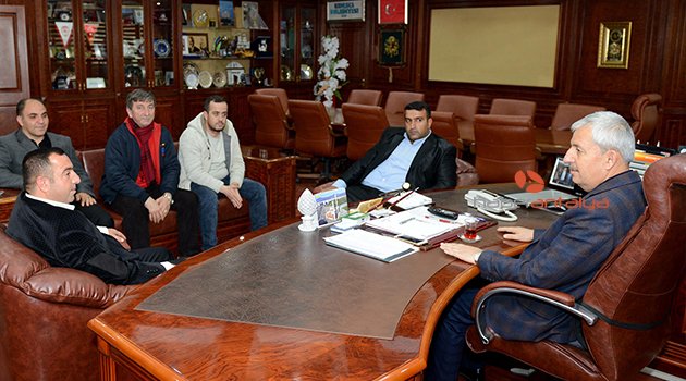 TÜCCARLARDAN BAŞKAN ÇETİNKAYA'YA ZİYARET