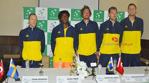 TÜKİYE-İSVEÇ DAVİS CUP İÇİN KARŞILAŞIYOR