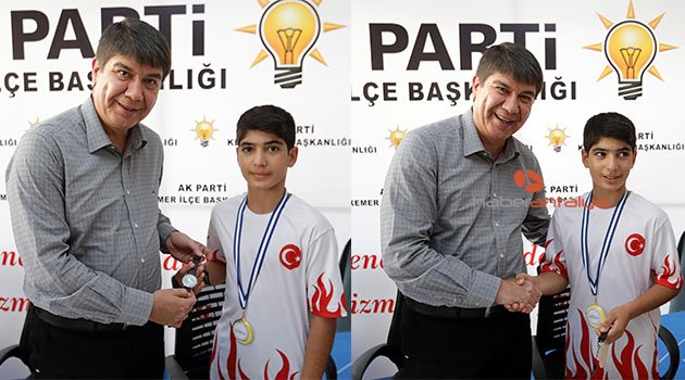 Türel'den başarılı sporcuya hediye