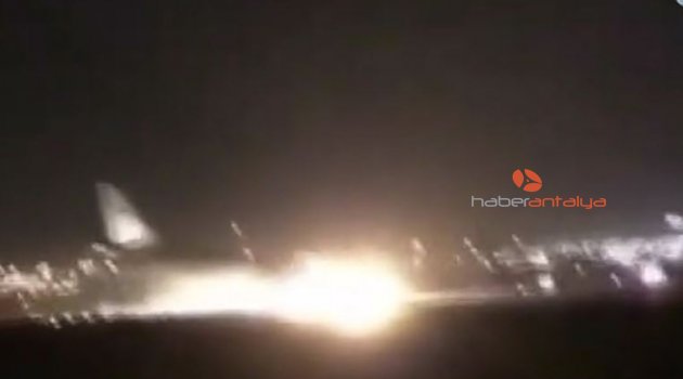 Türk pilot, arızalanan yolcu uçağını burnu üzerine indirdi! İşte o anlar...