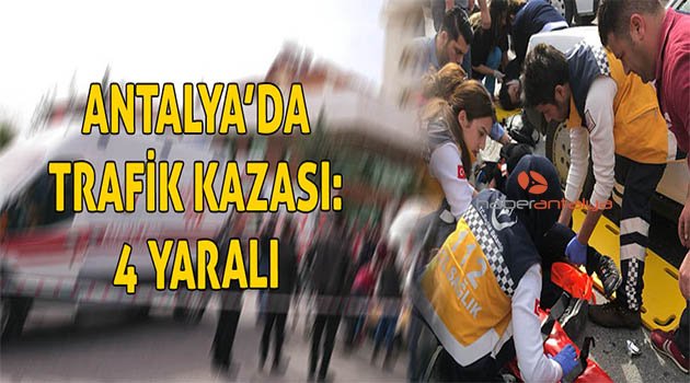 Üç kişinin bulunduğu motosiklete otomobil çarptı: 4 yaralı