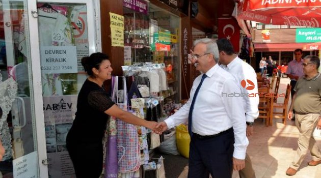 Vali Karaloğlu'ndan esnafa ziyaret