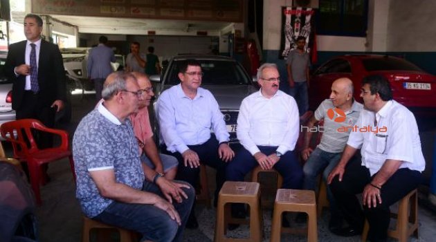 Vali Karaloğlu'nun esnaf ziyareti