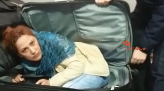 Valizden kadın çıktı