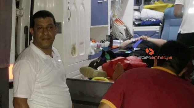 Yanartaş'ta ayağı kırıldı, mahsur kaldı
