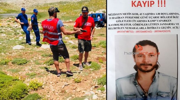 Yaylada kamp kuran müzisyenden 4 gündür haber alınamıyor
