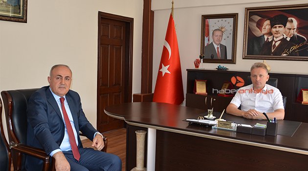 Yeni müdürden kaymakama ziyaret