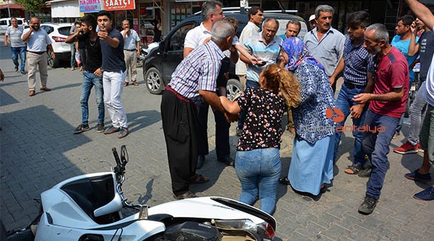 Yola fırlayan çocuğa motosiklet çarptı