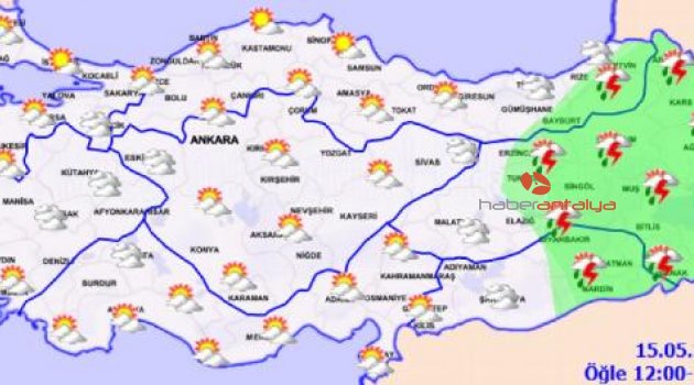 Yurtta hava durumu, Antalya hava durumu, İstanbul hava durumu, Ankara hava durumu | Antalya'da hava nasıl olacak?