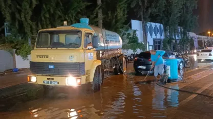 Alanya'da sağanak etkili oldu