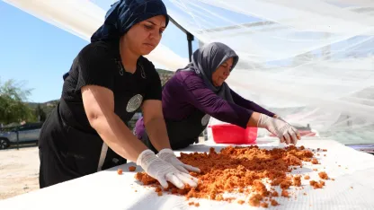 Kadın kooperatiflerinde kış hazırlığı