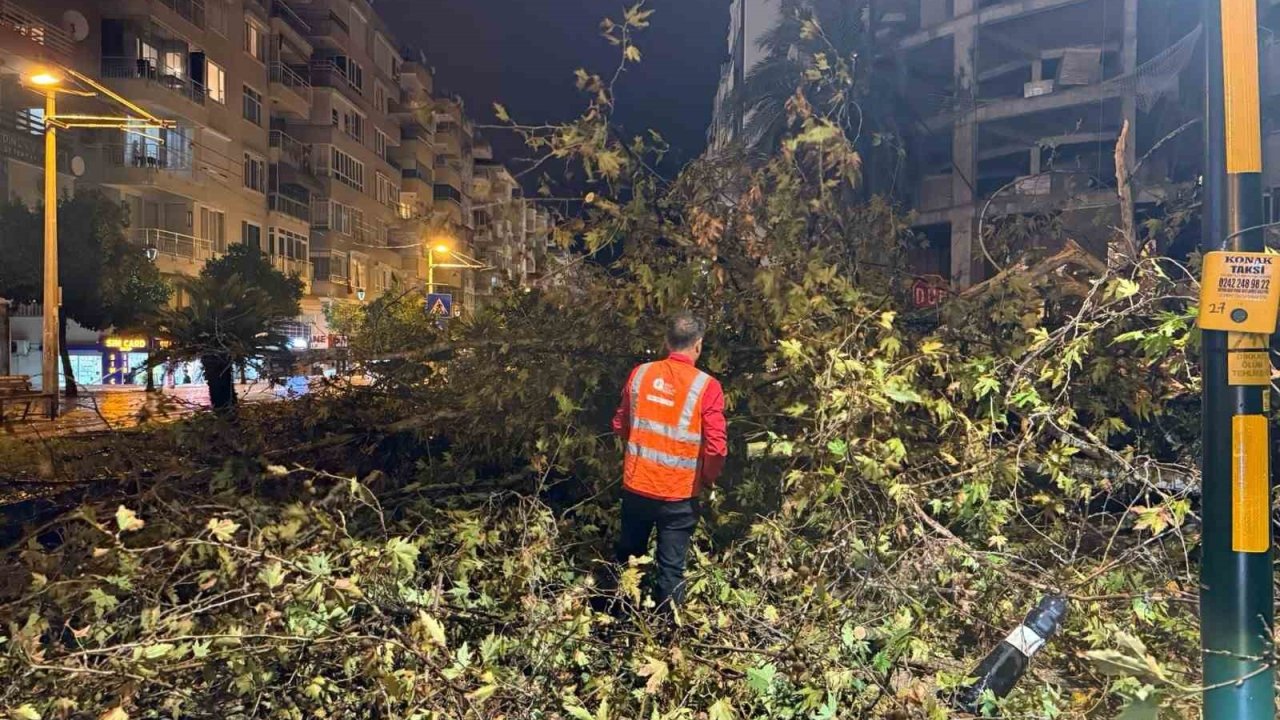 Belediye ekipleri, yağışın oluşturduğu olumsuzluklara 81 araç ve 323 personelle hızla müdahale etti