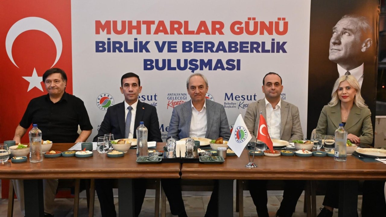 Kocagöz, Kepez'in muhtarlarıyla buluştu