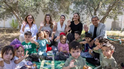 Manavgat’ta minik ellerden zeytin hasadı