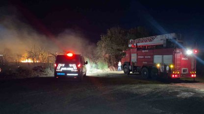 Serik’te yol kenarındaki otluk alanda çıkan yangın korkuttu