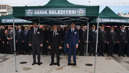 Serik'te 10 Kasım töreni