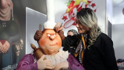Şeker hamurundan 150 kiloluk heykel