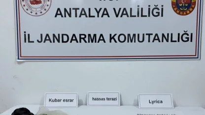 Alanya’da yarım kilo kubar esrar ele geçirildi