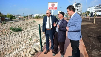 Başkan Kocagöz, Şelale Mahallesi’ne kazandırılan yeni park alanını inceledi