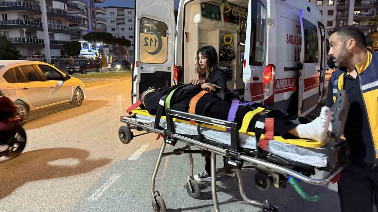 Gazipaşa’da otomobil ile motosiklet çarpıştı: 1 yaralı