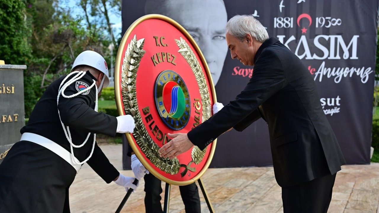 Kepez&#039;de 10 Kasım Atatürk&#039;ü anma töreni