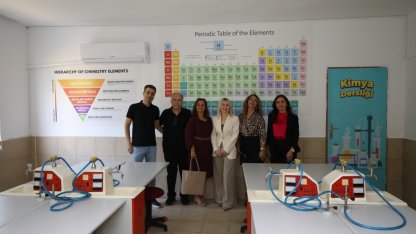 Rektör Özkan, mezunu olduğu okulun yenilenmesine destek verdi