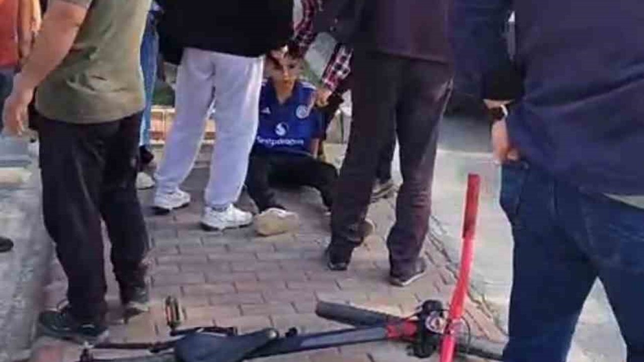 Yaya geçidinden bisikletiyle geçerken otomobilin çarptığı çocuk yaralandı